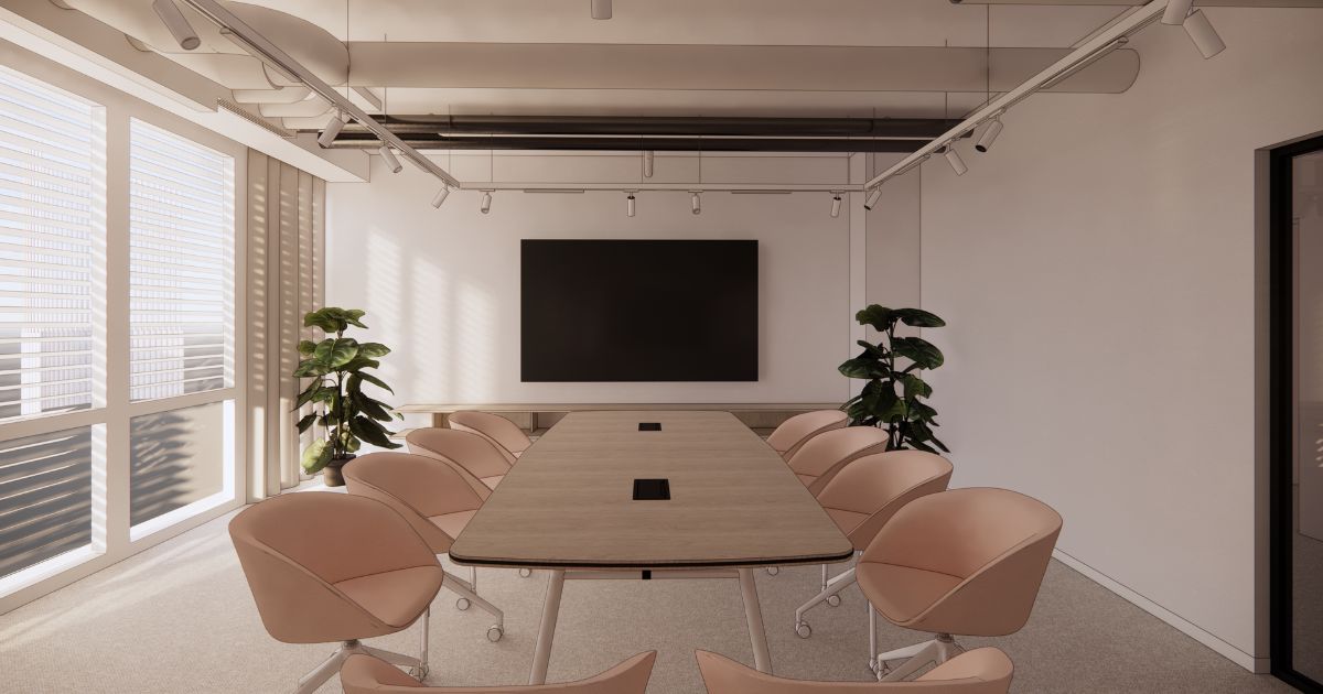 ProRelo moves into a new modern office Conference Room Visualisation